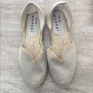 Manebi Beige Espadrille Flats